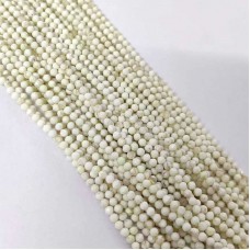 Mother Of Pearl 2-2.5mm round facet beads strand